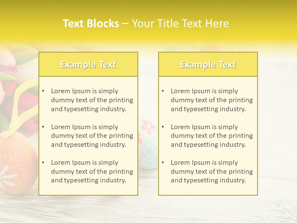 Ostergrue Pflanzen Hintergrund PowerPoint Template