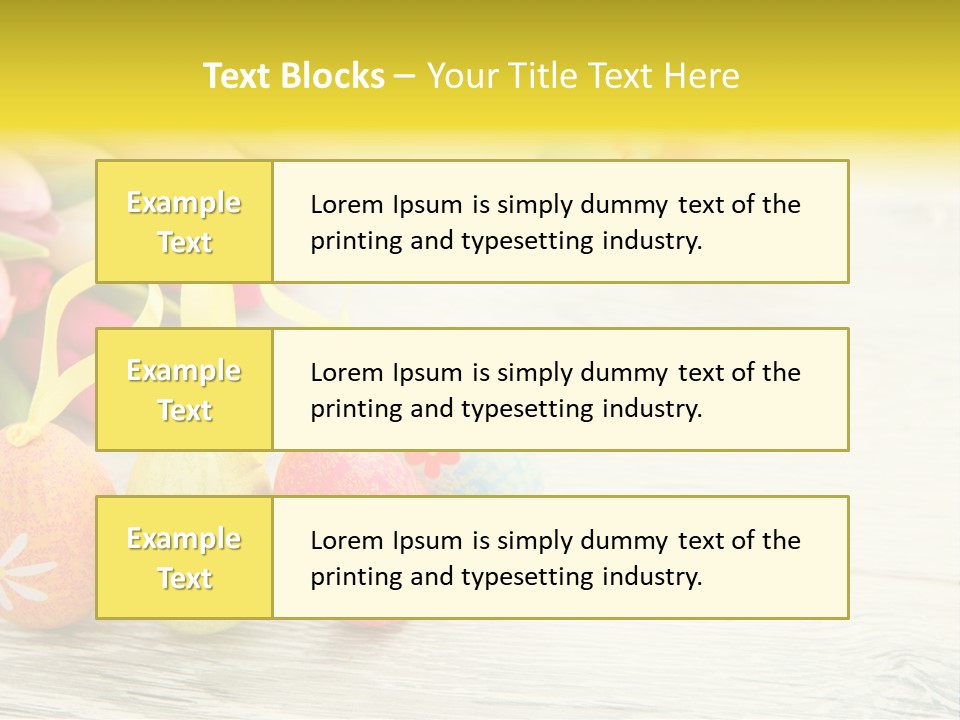 Ostergrue Pflanzen Hintergrund PowerPoint Template