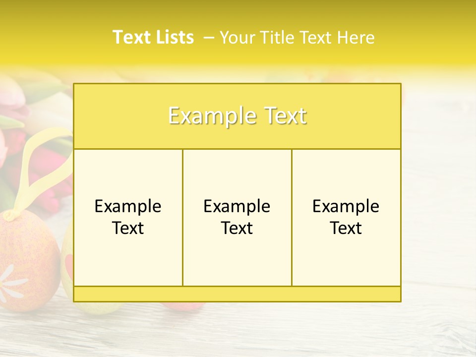 Ostergrue Pflanzen Hintergrund PowerPoint Template