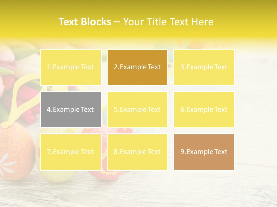 Ostergrue Pflanzen Hintergrund PowerPoint Template