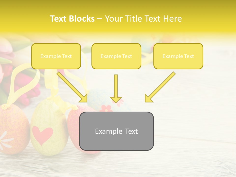 Ostergrue Pflanzen Hintergrund PowerPoint Template