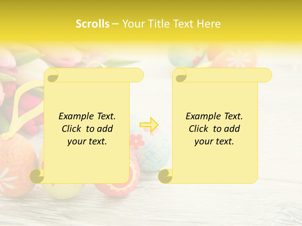 Ostergrue Pflanzen Hintergrund PowerPoint Template