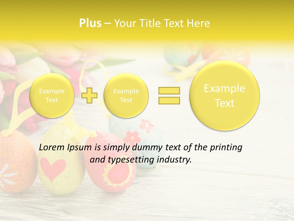 Ostergrue Pflanzen Hintergrund PowerPoint Template