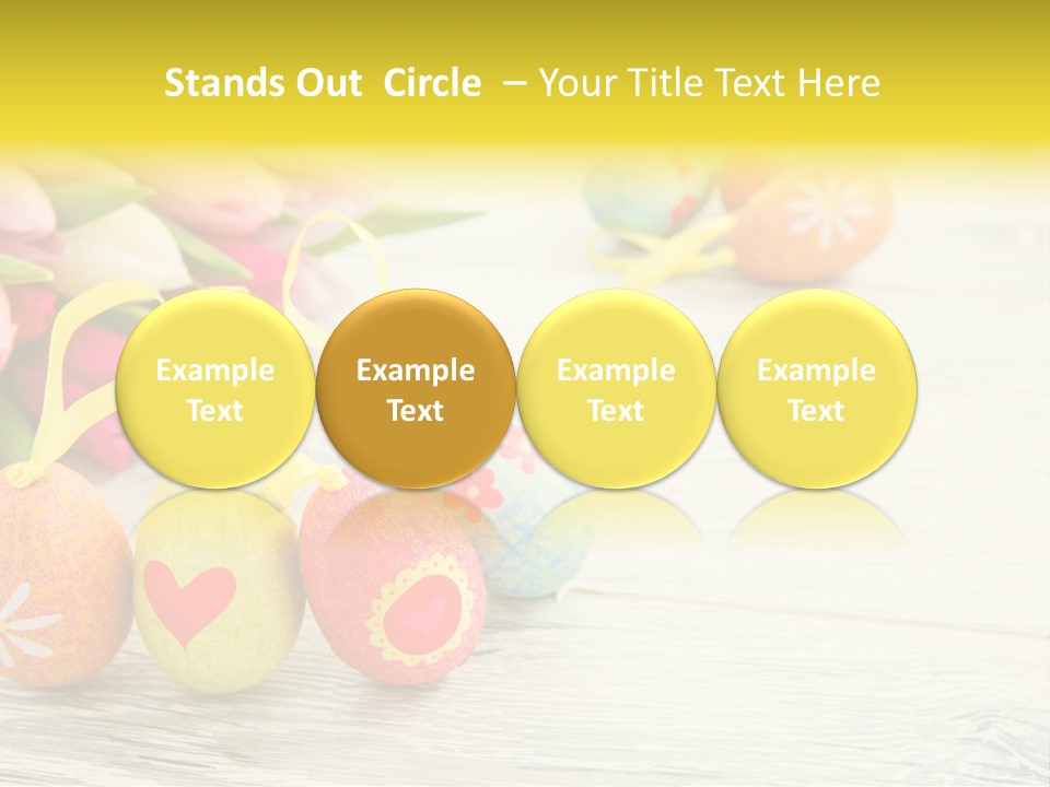 Ostergrue Pflanzen Hintergrund PowerPoint Template