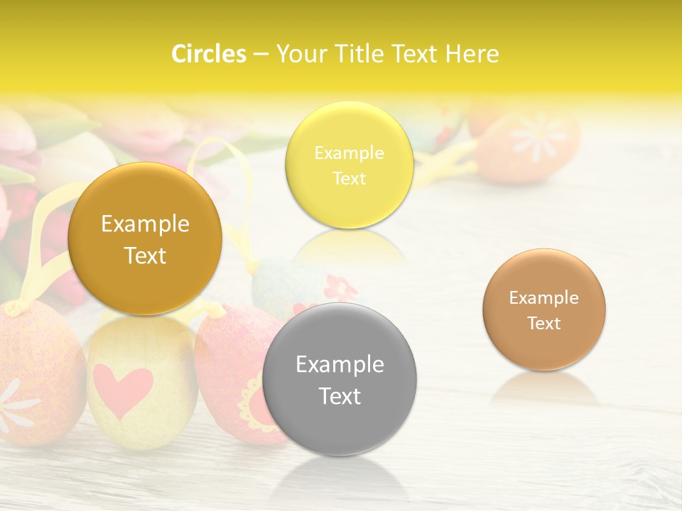 Ostergrue Pflanzen Hintergrund PowerPoint Template