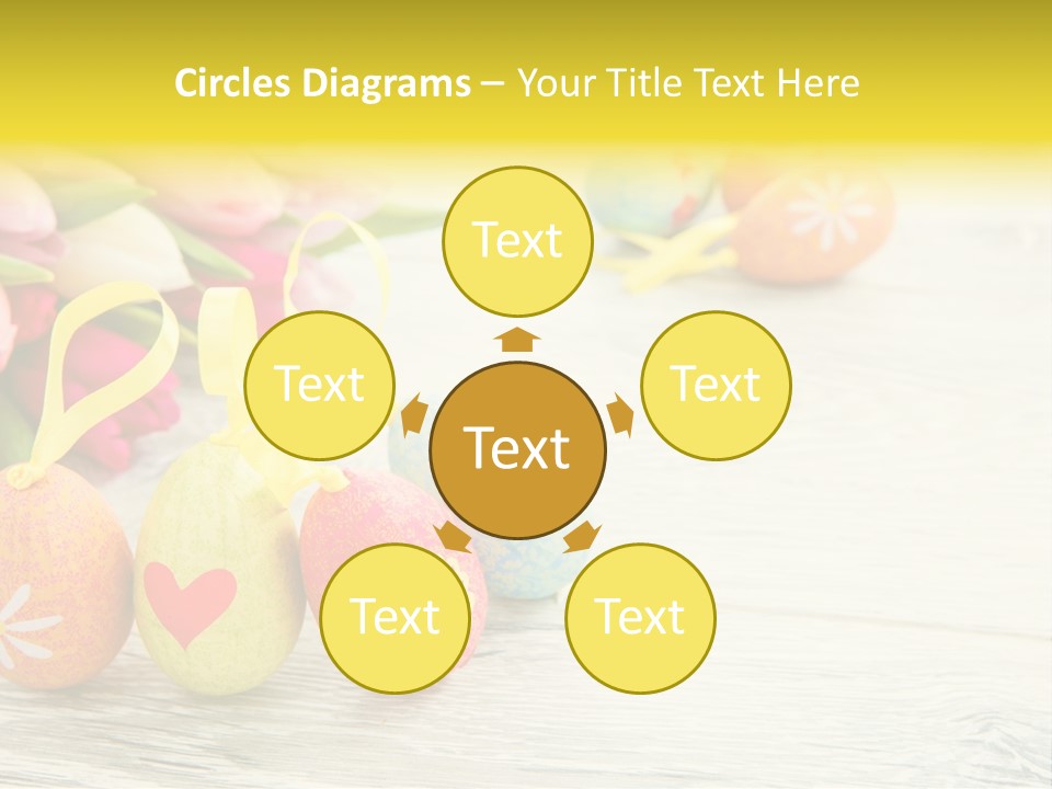 Ostergrue Pflanzen Hintergrund PowerPoint Template