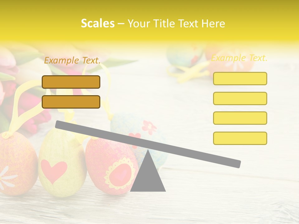 Ostergrue Pflanzen Hintergrund PowerPoint Template