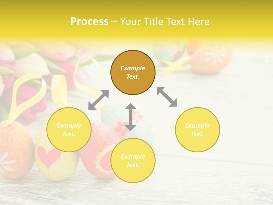 Ostergrue Pflanzen Hintergrund PowerPoint Template