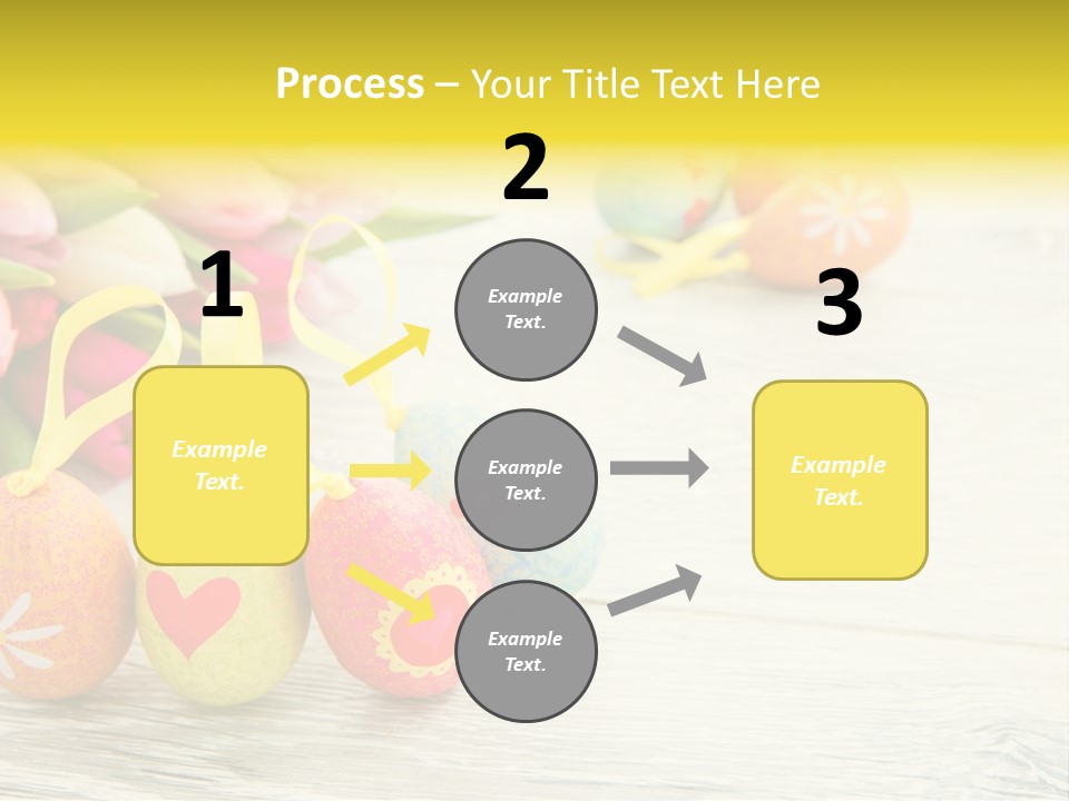 Ostergrue Pflanzen Hintergrund PowerPoint Template