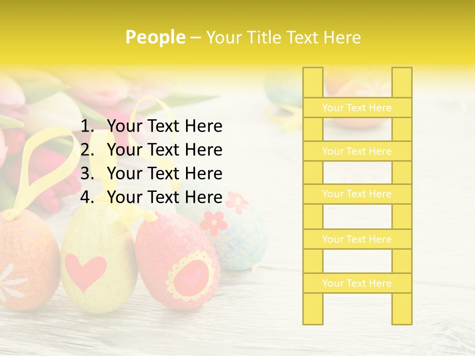 Ostergrue Pflanzen Hintergrund PowerPoint Template