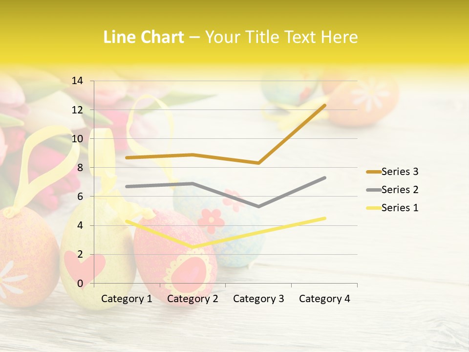 Ostergrue Pflanzen Hintergrund PowerPoint Template
