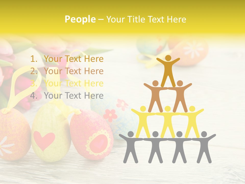 Ostergrue Pflanzen Hintergrund PowerPoint Template