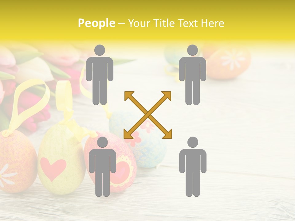 Ostergrue Pflanzen Hintergrund PowerPoint Template