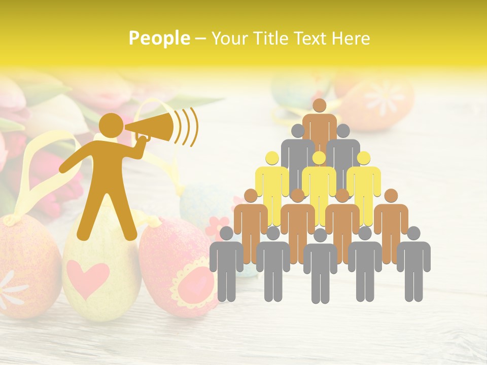 Ostergrue Pflanzen Hintergrund PowerPoint Template