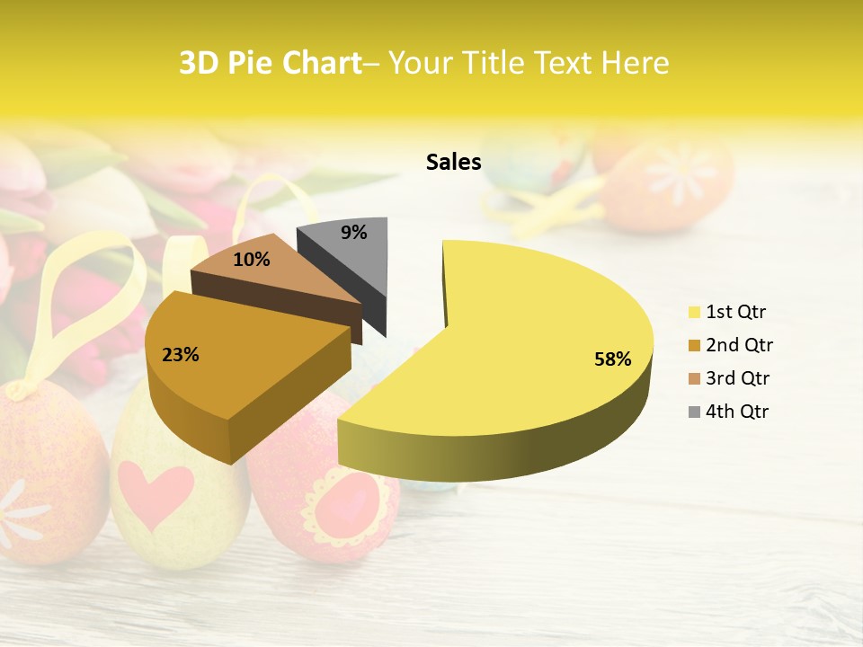 Ostergrue Pflanzen Hintergrund PowerPoint Template