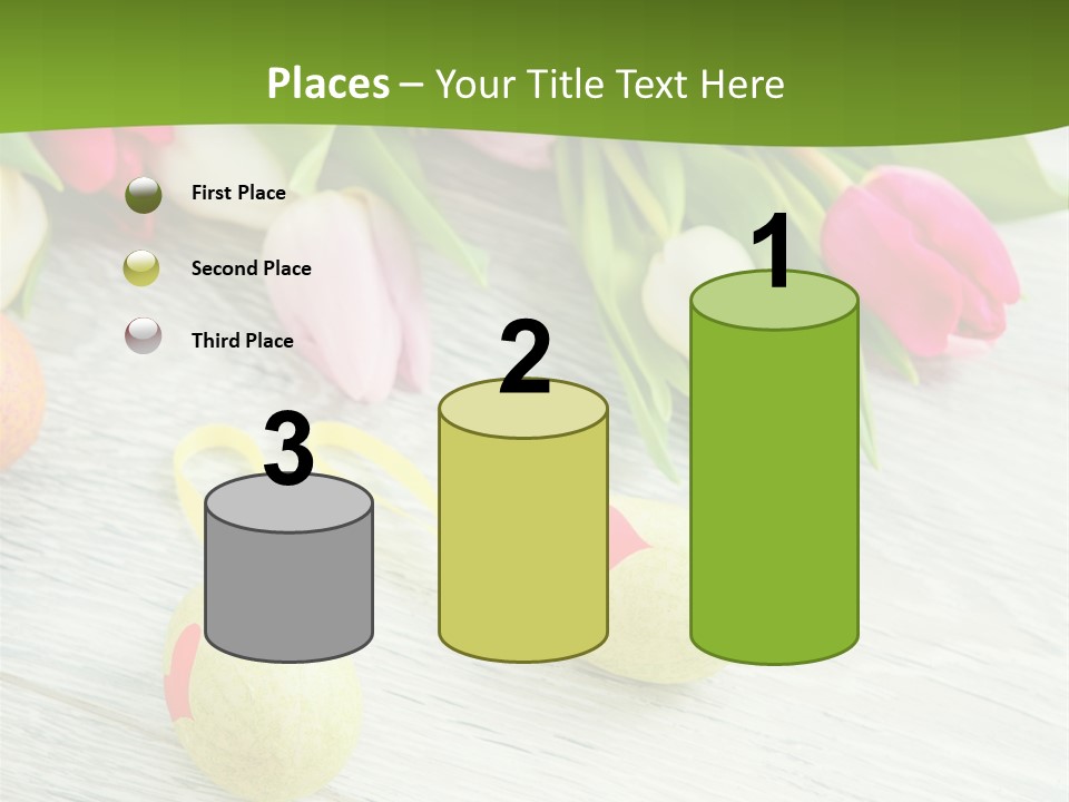 Blute Dekorieren Grukarte PowerPoint Template