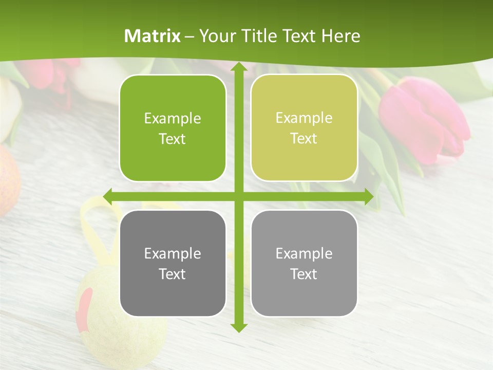 Blute Dekorieren Grukarte PowerPoint Template