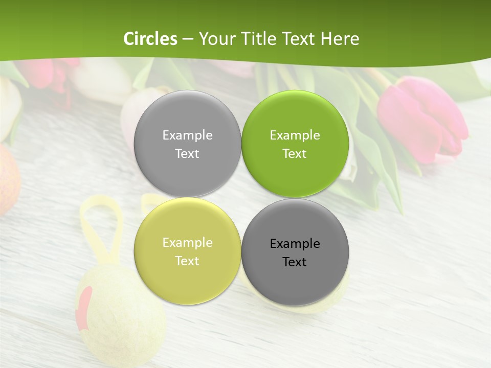 Blute Dekorieren Grukarte PowerPoint Template