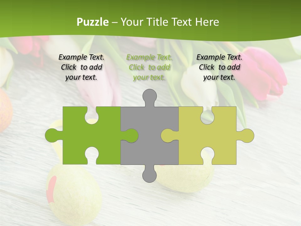 Blute Dekorieren Grukarte PowerPoint Template