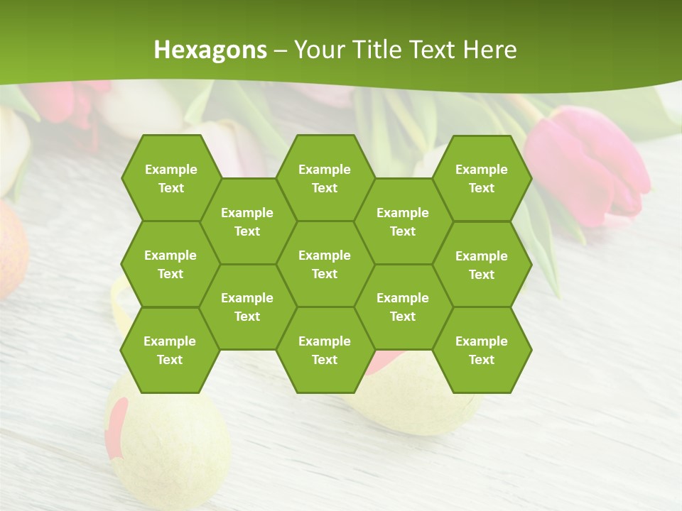 Blute Dekorieren Grukarte PowerPoint Template