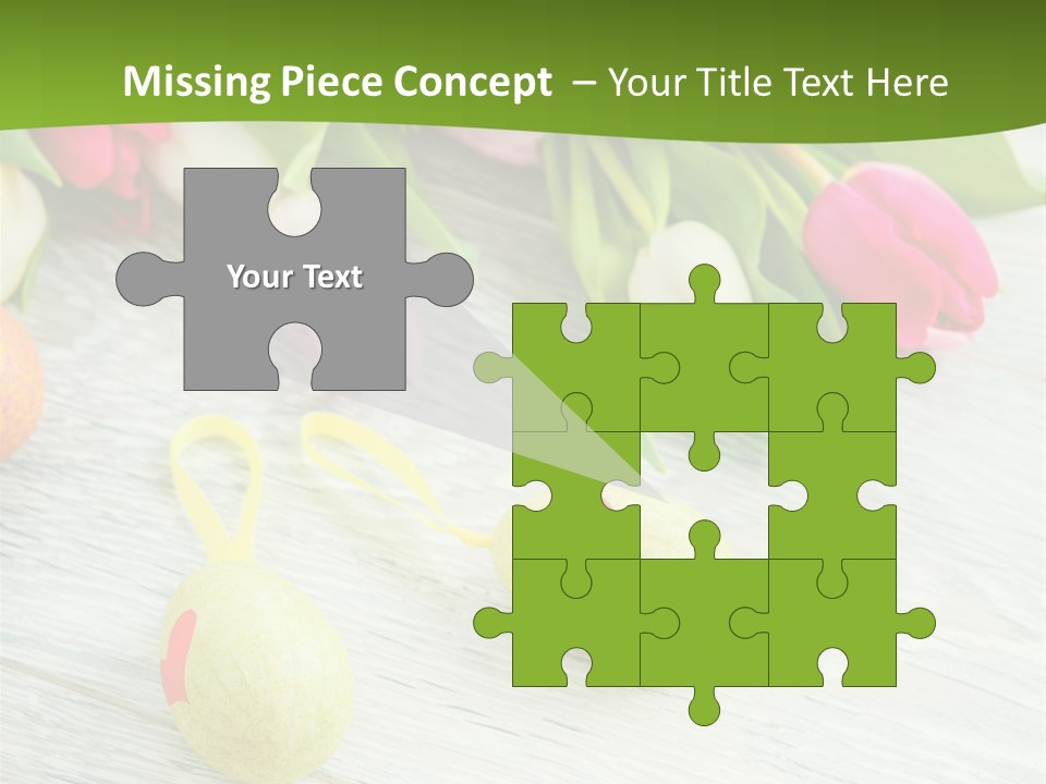 Blute Dekorieren Grukarte PowerPoint Template