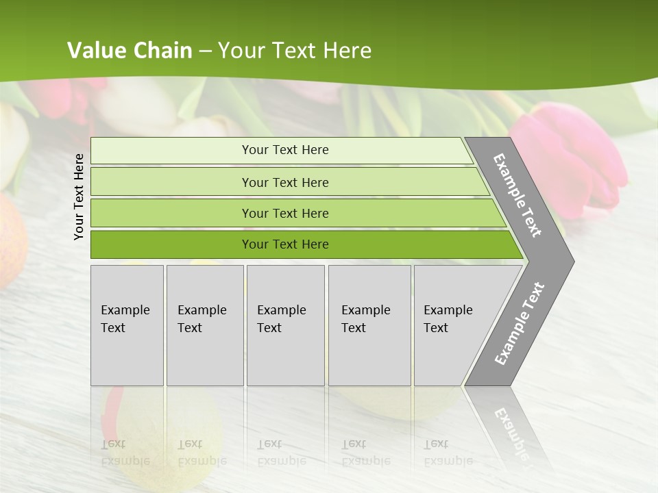 Blute Dekorieren Grukarte PowerPoint Template