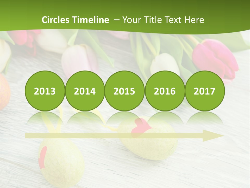 Blute Dekorieren Grukarte PowerPoint Template