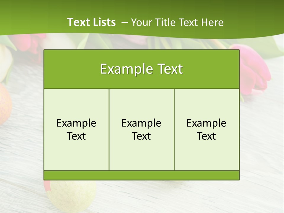 Blute Dekorieren Grukarte PowerPoint Template