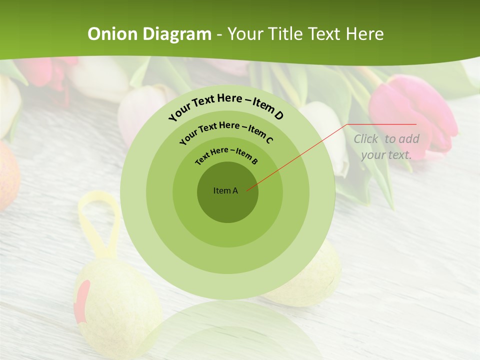 Blute Dekorieren Grukarte PowerPoint Template