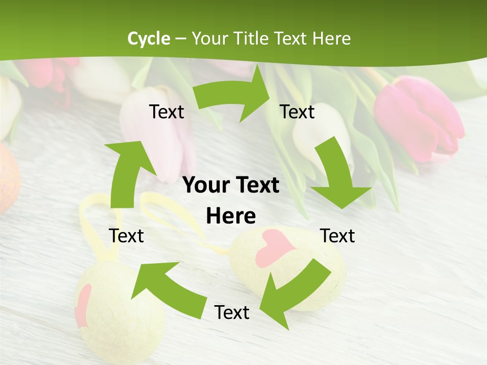 Blute Dekorieren Grukarte PowerPoint Template