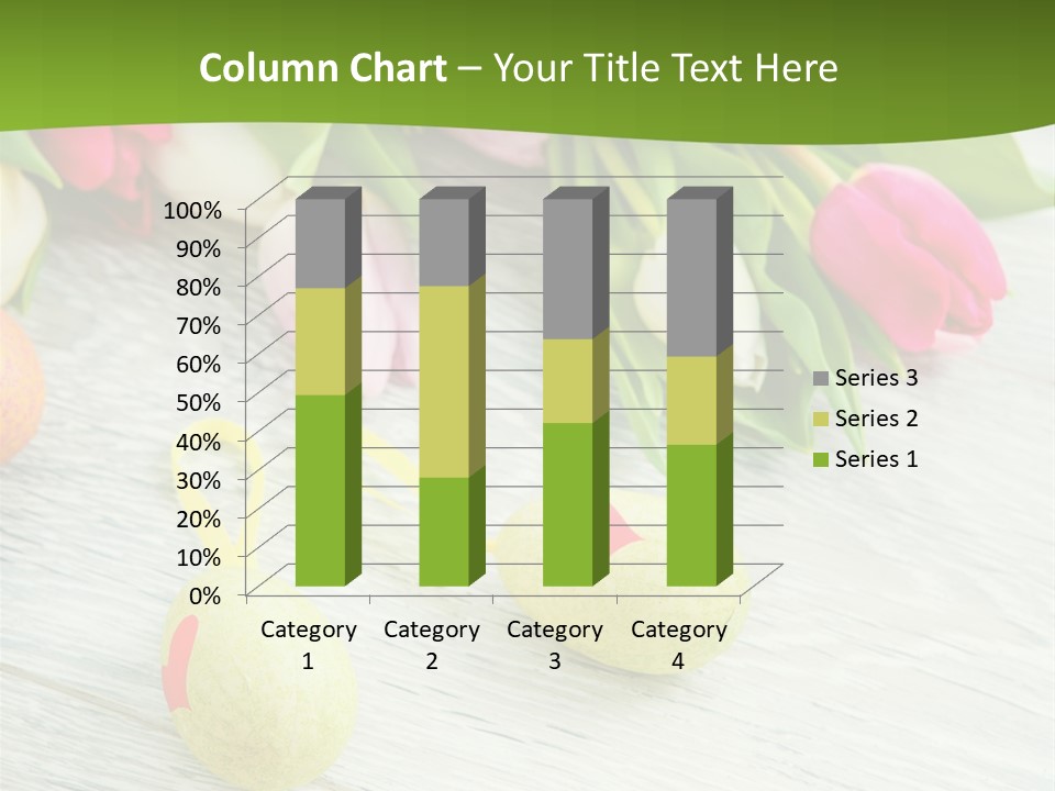 Blute Dekorieren Grukarte PowerPoint Template