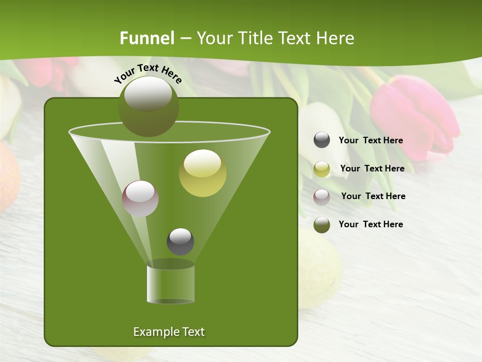Blute Dekorieren Grukarte PowerPoint Template