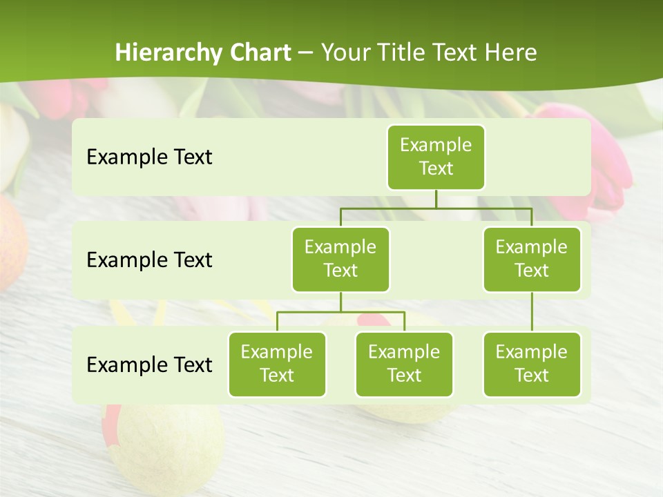 Blute Dekorieren Grukarte PowerPoint Template