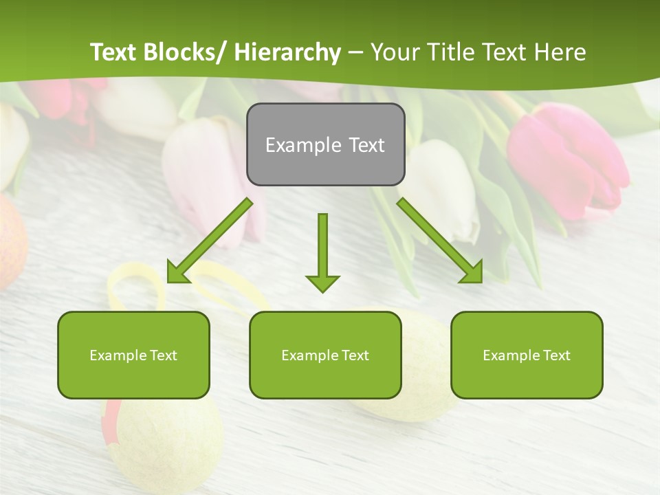 Blute Dekorieren Grukarte PowerPoint Template