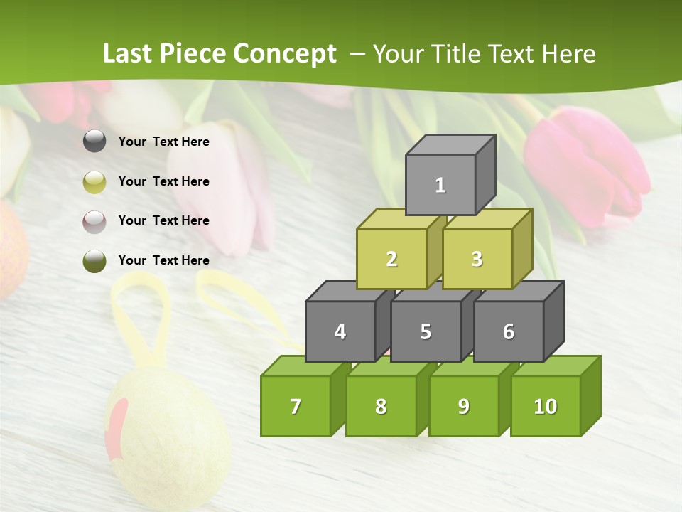 Blute Dekorieren Grukarte PowerPoint Template