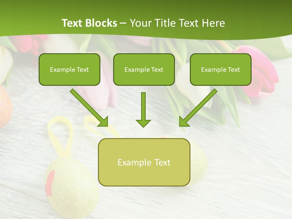 Blute Dekorieren Grukarte PowerPoint Template