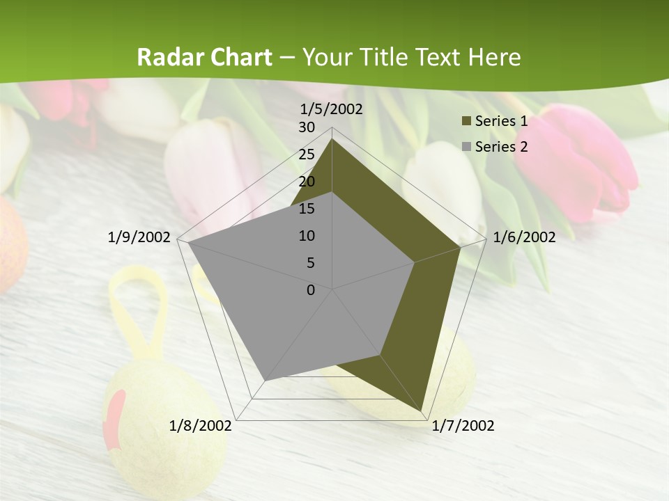 Blute Dekorieren Grukarte PowerPoint Template