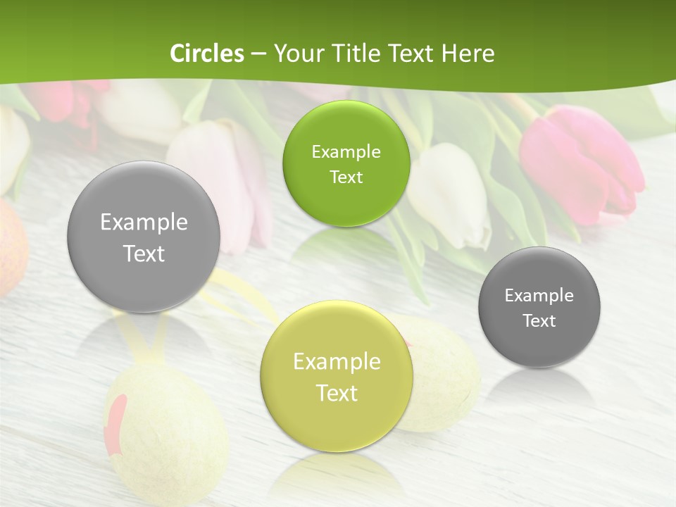 Blute Dekorieren Grukarte PowerPoint Template