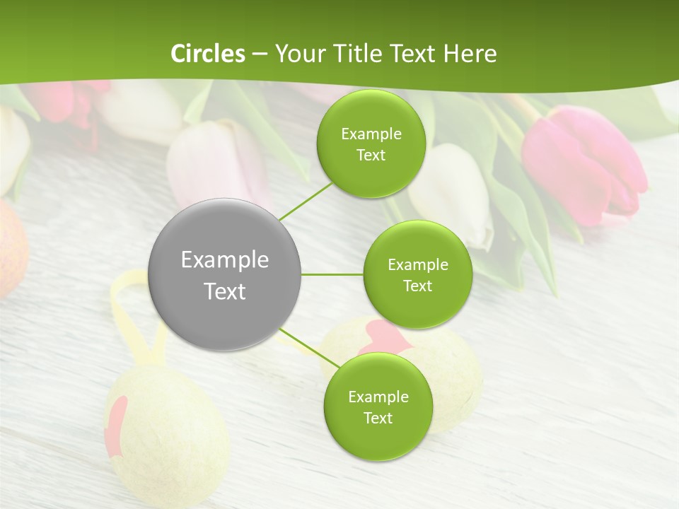 Blute Dekorieren Grukarte PowerPoint Template