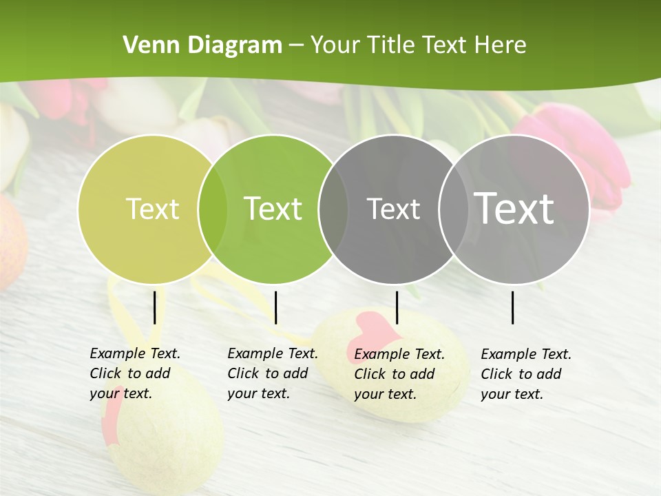 Blute Dekorieren Grukarte PowerPoint Template