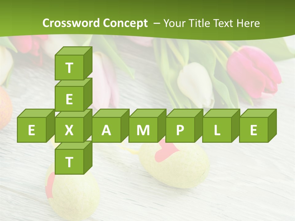 Blute Dekorieren Grukarte PowerPoint Template