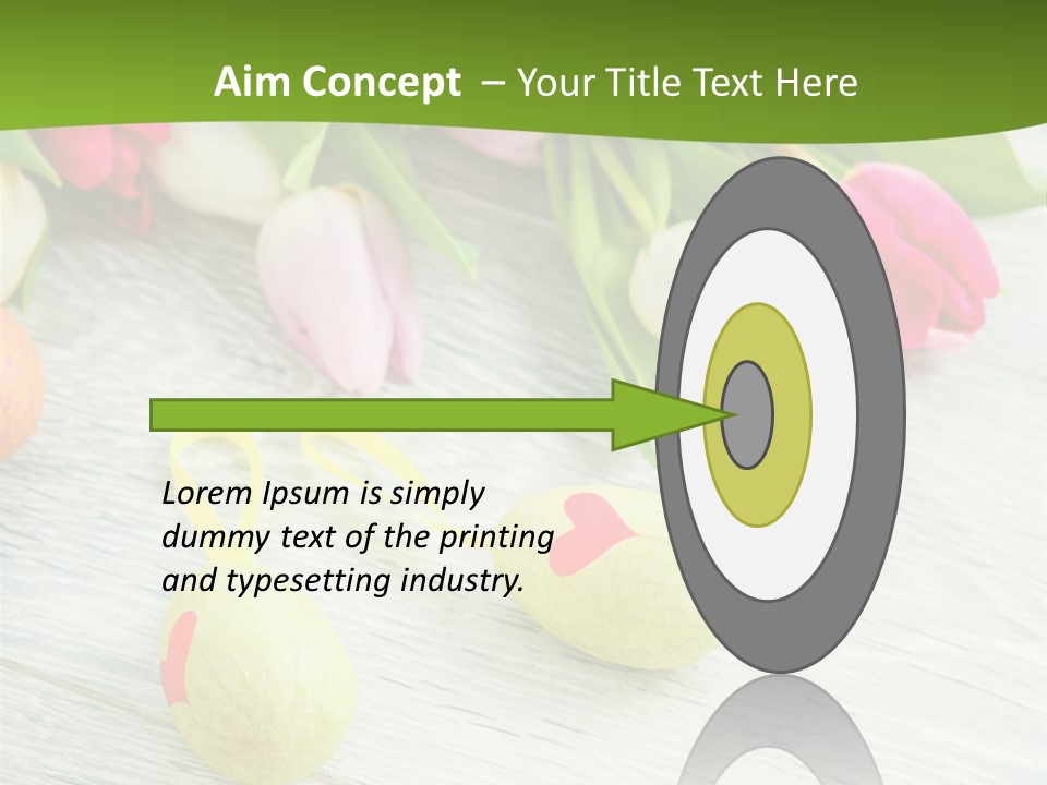 Blute Dekorieren Grukarte PowerPoint Template