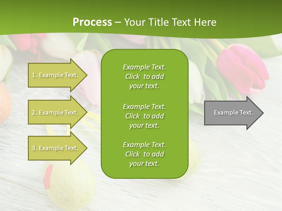 Blute Dekorieren Grukarte PowerPoint Template