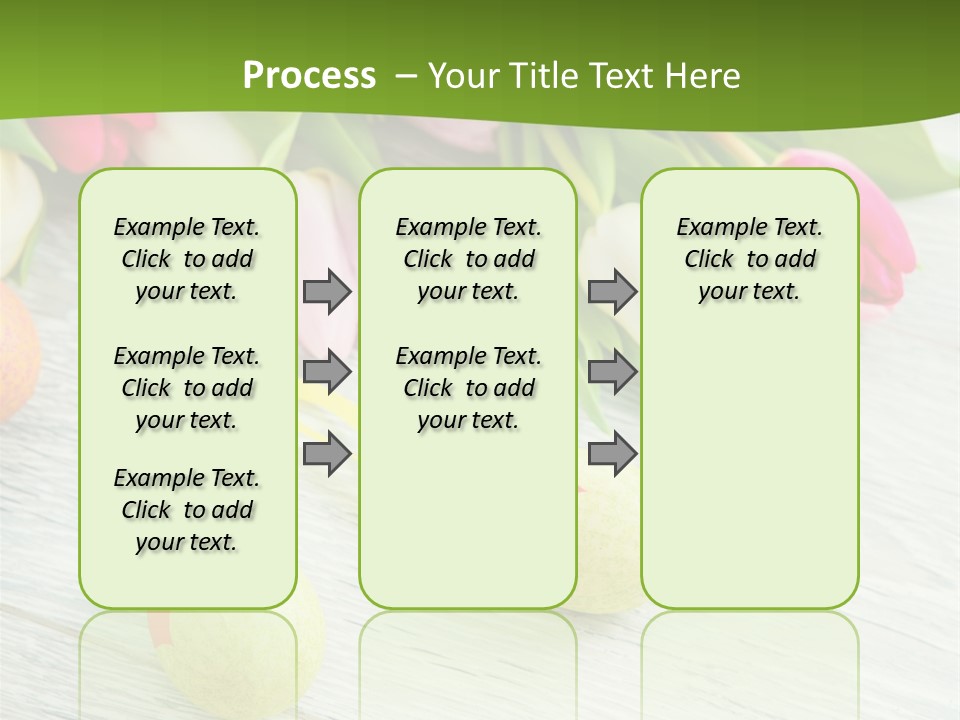 Blute Dekorieren Grukarte PowerPoint Template