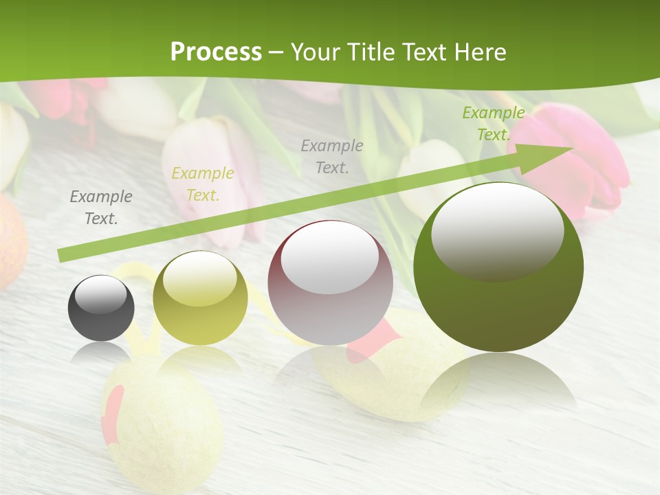Blute Dekorieren Grukarte PowerPoint Template
