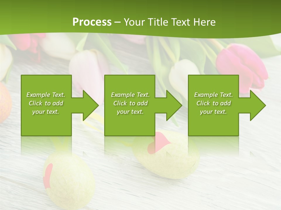 Blute Dekorieren Grukarte PowerPoint Template