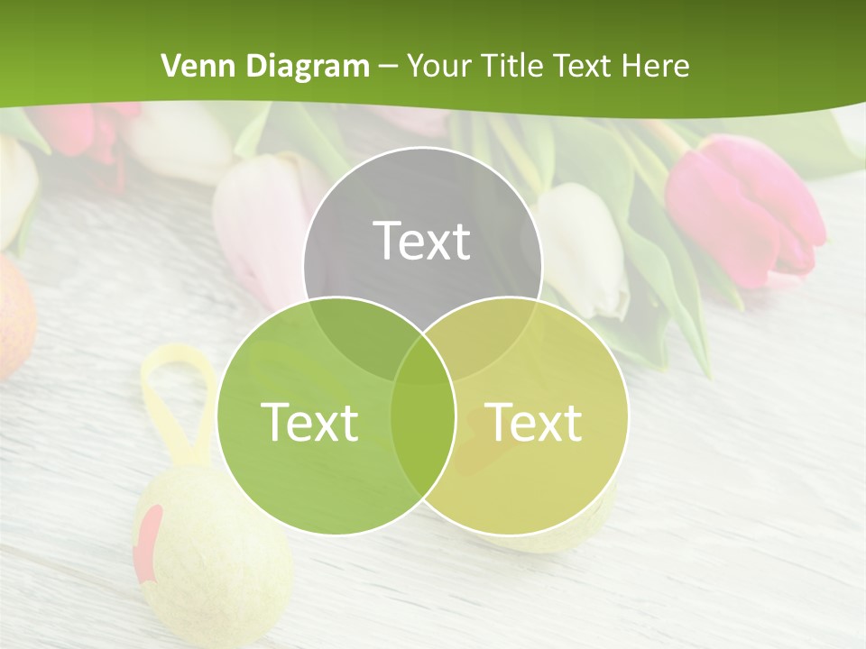 Blute Dekorieren Grukarte PowerPoint Template