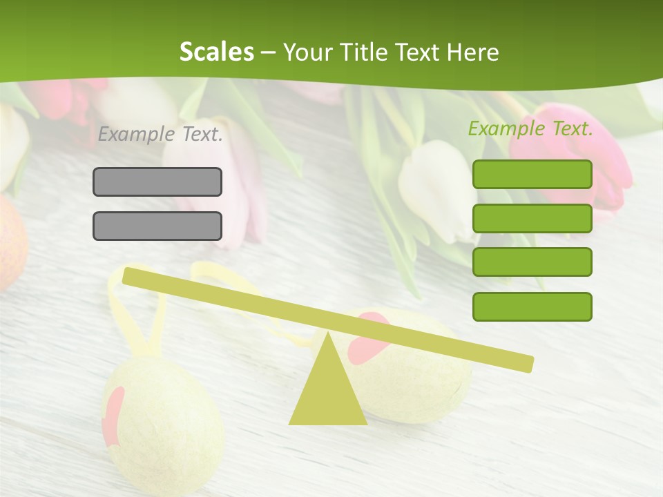 Blute Dekorieren Grukarte PowerPoint Template