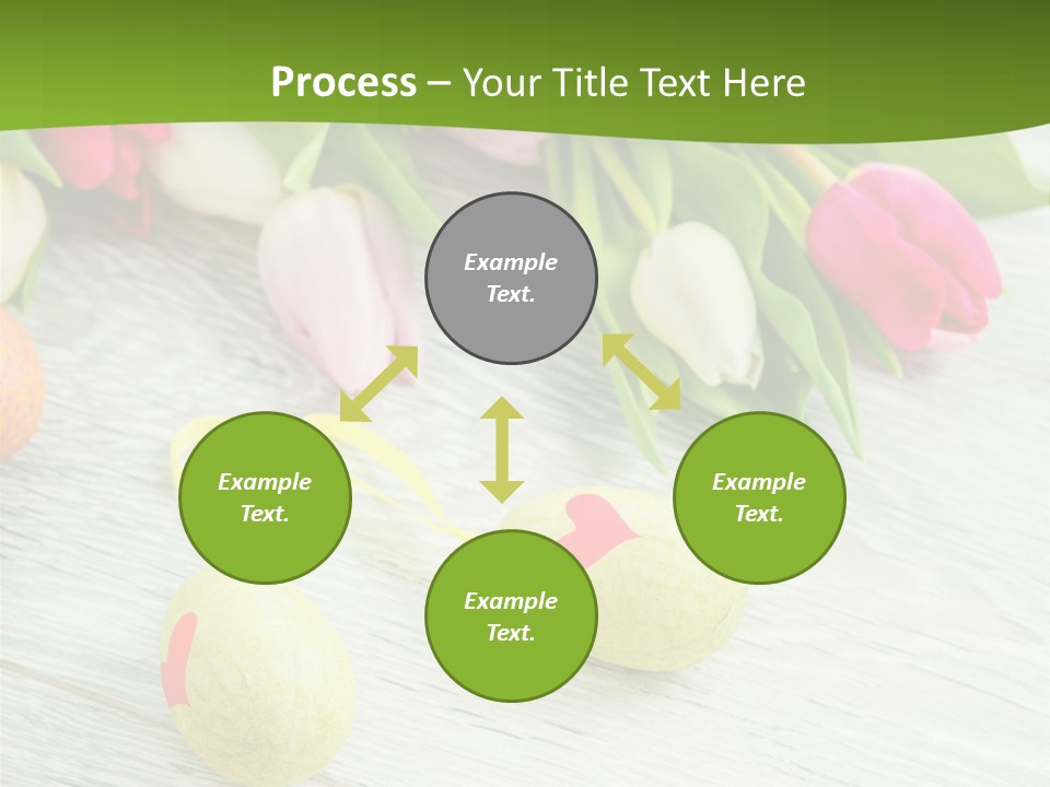 Blute Dekorieren Grukarte PowerPoint Template
