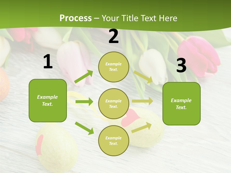 Blute Dekorieren Grukarte PowerPoint Template